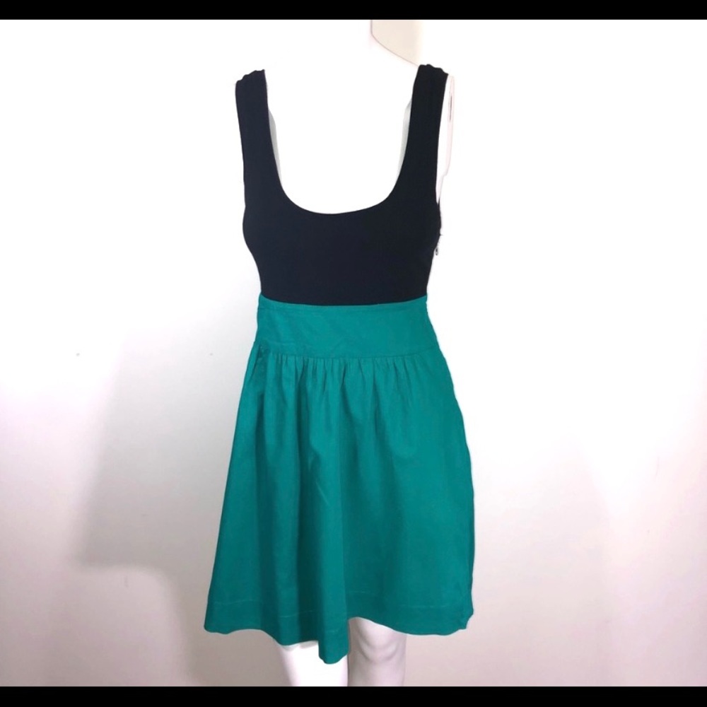 Express Color Block Jersey Fit and Flare Dress
